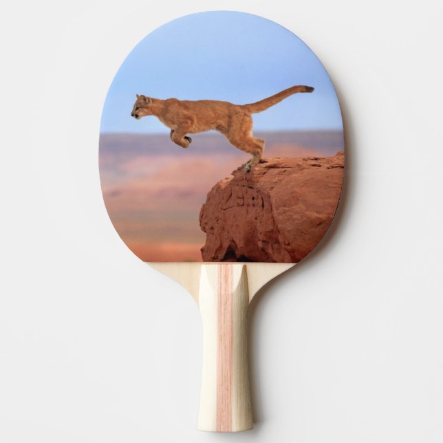 Mountain Lion Ping Pong Paddle (Front)