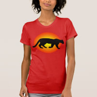 Mountain Lion Puma Cougar Sunfire Silhouette