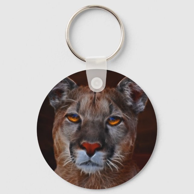 Mountain lion puma key ring (Front)