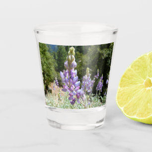 Mountain Lupins Shot Glass
