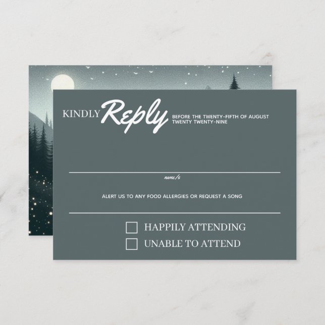 Mountain Magic RSVP Card (Front/Back)