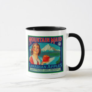 Mountain Maid Apple LabelCanada Mug