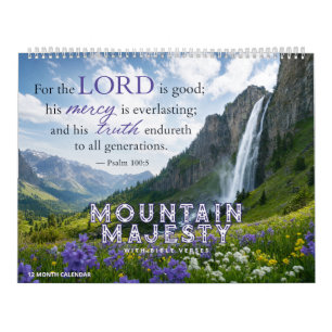 Mountain Majesty Calendar - With Bible Verses