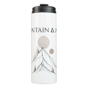 Mountain Mama Into the Wild Minimalist Nature Grap Thermal Tumbler