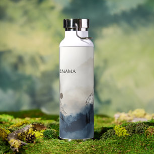 Mountain Mama Into the Wild Minimalist Nature Grap Water Bottle
