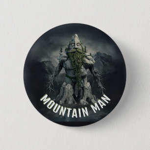 Mountain Man gift Outdoor men Climber 6 Cm Round Badge