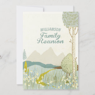 Mountain Meadow Family Reunion Gathering Party Invitation