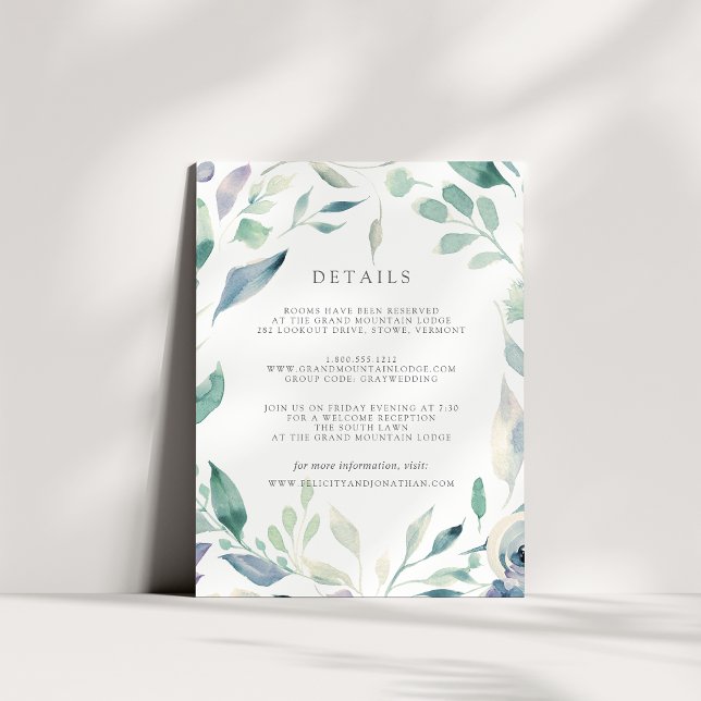 Mountain Meadow Guest Information Card (Creator Uploaded)