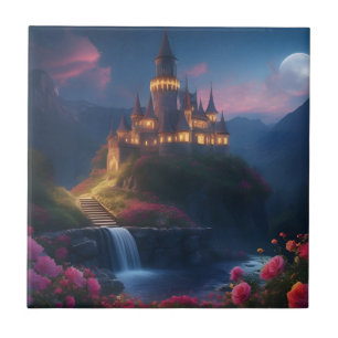 Mountain Midnight Castle Four Tile