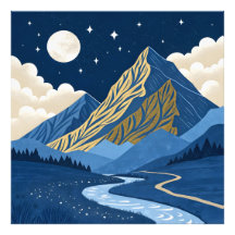Mountain Moon Light
