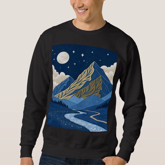 Mountain Moon Light Sweatshirt (Front)
