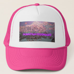 mountain moonlight trucker hat
