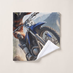 Mountain Motocross Racing Bath Towel Set