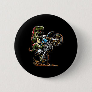 Mountain Motor Biking Dinosaur Motorcycle Sports L 6 Cm Round Badge