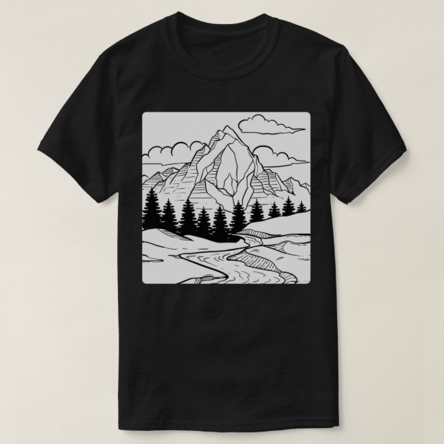 Mountain Nature Nature Lover And Camper Pullover  (Design Front)