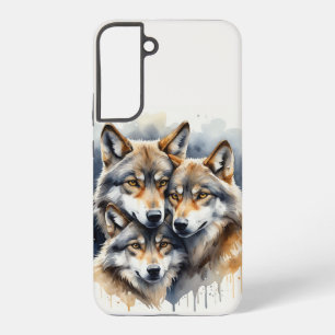 Mountain Nature Wilderness Mountains Wolf Family Samsung Galaxy Case