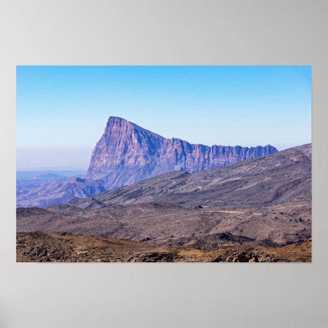Mountain near Jebel Shams Poster (Front)