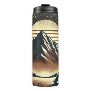 Mountain Night Sky Thermal Tumbler!" Tumbler