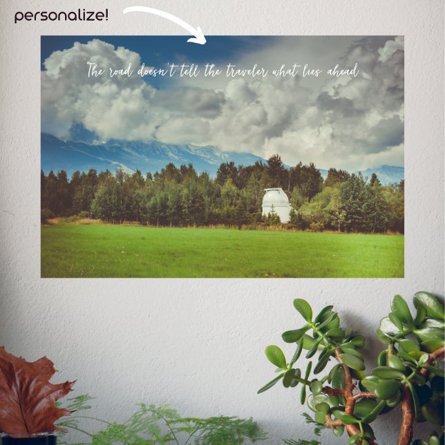 Mountain observatory poster (Creator Uploaded)