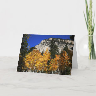 Mountain of Aspens, Trees, Blank Greeting Card