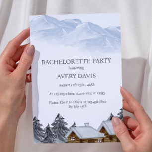 Mountain or Cabin or Camp Bachelorette Weekend  Invitation