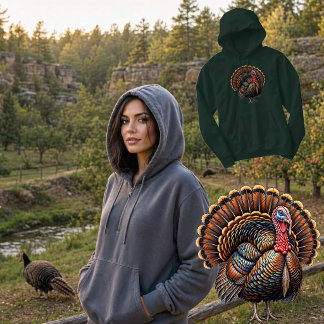 Mountain Orchard Turkey Hoodie | Majestic Autumn W