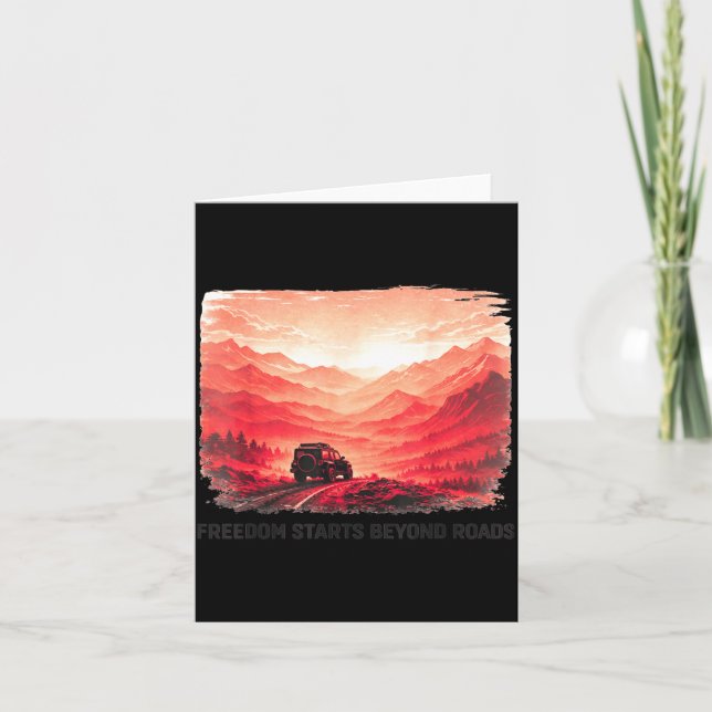 Mountain Overland Freedom Artwork Card (Front)