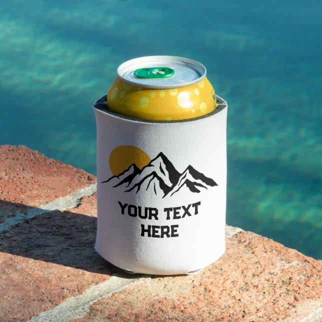 Mountain Painting Wilderness Custom Can Cooler (In Situ Pool)