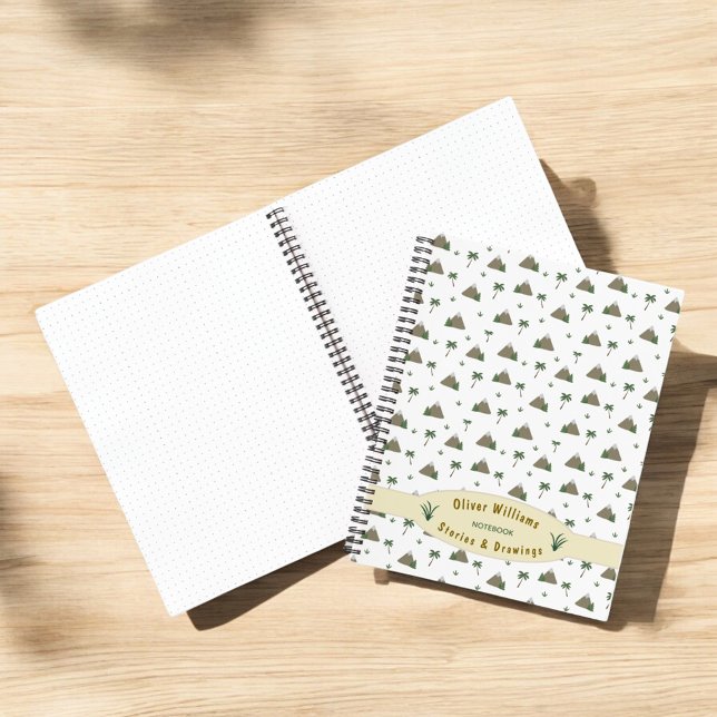 Mountain Palm Adventure Travel Custom Personalised Notebook (Creator Uploaded)