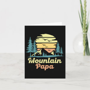 Mountain Papa Camping Hiking Dad Adventure Fathers Card