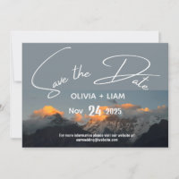 Mountain Park Save The Date Destination Invitation