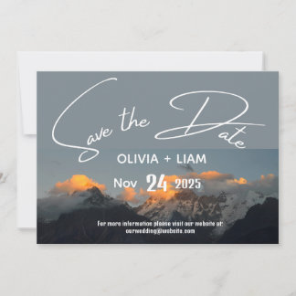 Mountain Park Save The Date Destination Invitation