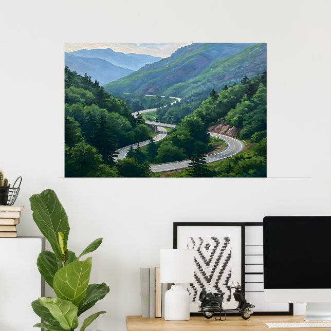 Mountain Pass Poster (Home Office)
