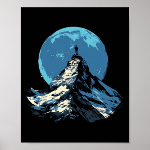 Mountain Peak Adventure Design - Climbing And Hiki Poster