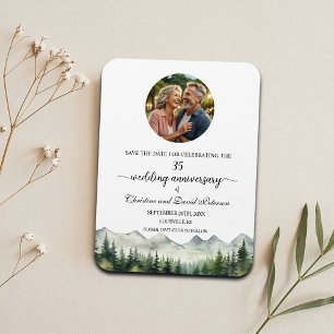 Mountain Pine 35 Wedding Anniversary Save the Date Magnet