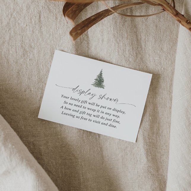 Mountain Pine Tree Display Shower Enclosure Card (Creator Uploaded)