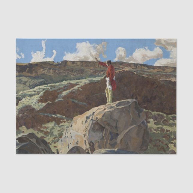 “Mountain Prayer” Western Art by Walter Ufer Tissue Paper (Front)