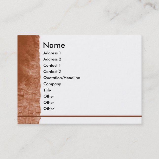 Mountain Profile Card (Front)