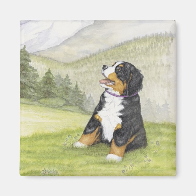 Mountain pup magnet (Front)