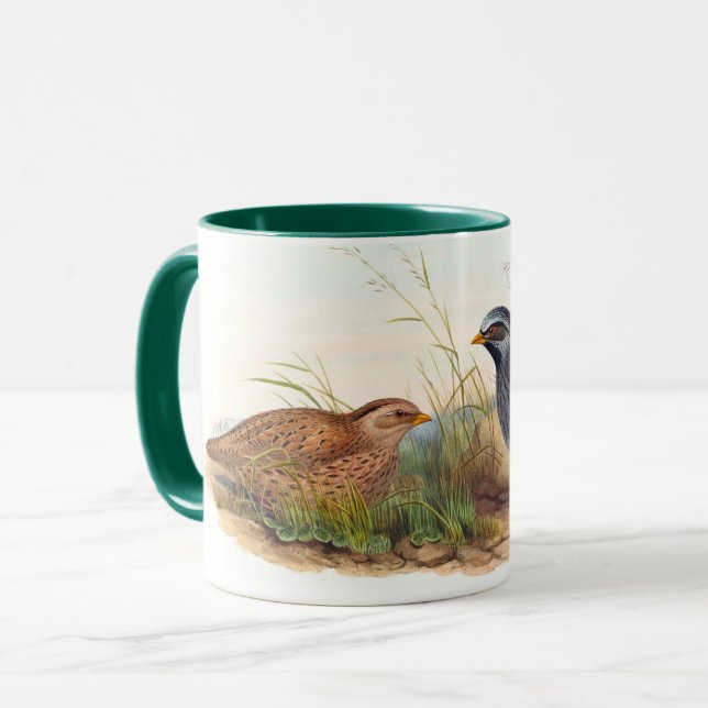 Mountain Quail- Bird,  Mug (Front Left)