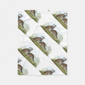 Mountain Quail by Audubon Fleece Blanket