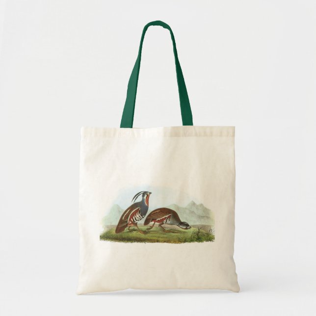 Mountain Quail by Audubon Tote Bag (Front)