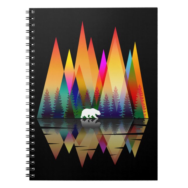 MOUNTAIN RAINBOW BEAR NOTEBOOK (Front)