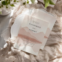 Mountain Range Blush Destination Wedding