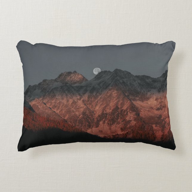 MOUNTAIN RANGE DURING DUSK DECORATIVE CUSHION (Front)