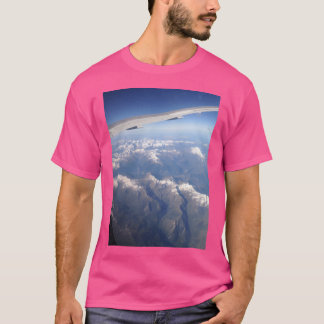 Mountain Range From A Plane Long T-Shirt