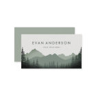 Mountain Range Pine Trees in Shades of Sage 
