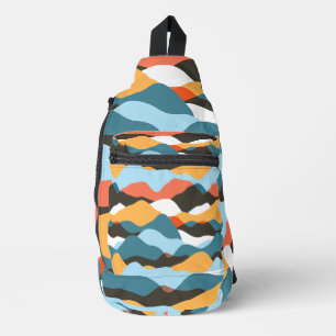 Mountain Range Waves Cosmetic Bag