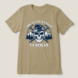 Mountain Ranger Veteran Alpine Skull Tri-Blend Shirt