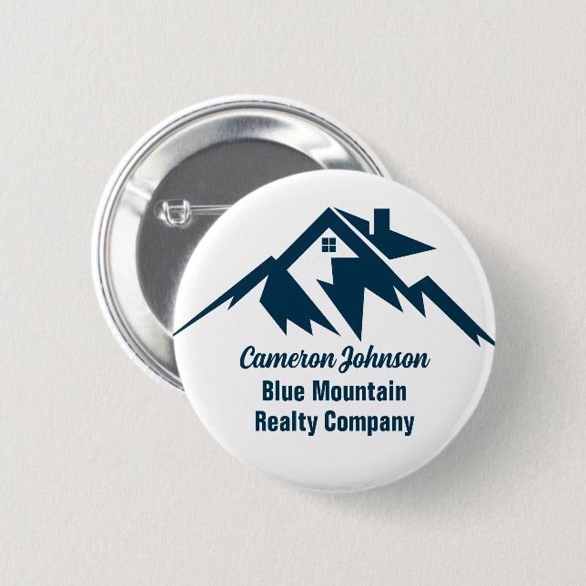 Mountain Real Estate Company Custom Marketing 6 Cm Round Badge (Front & Back)